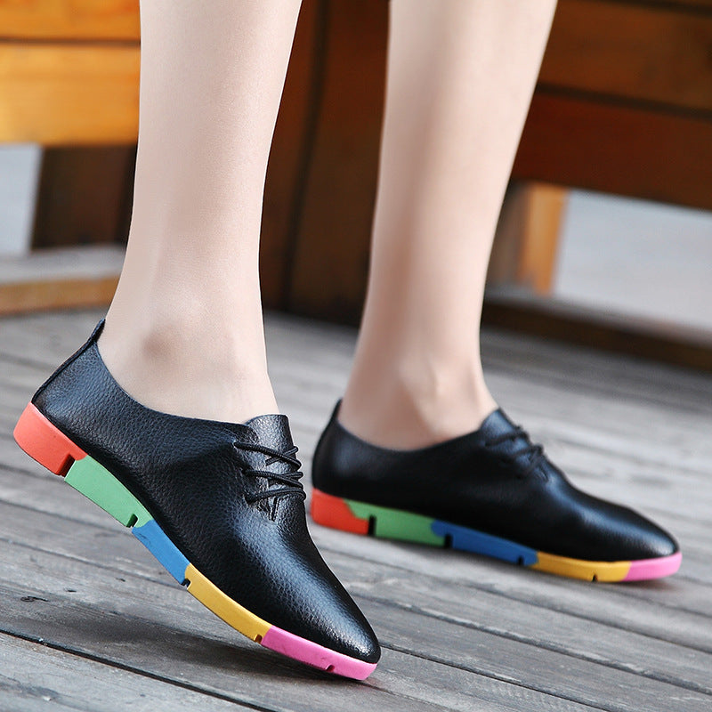 Chaussures blanches décontractées pour femmes, style infirmière coréenne.