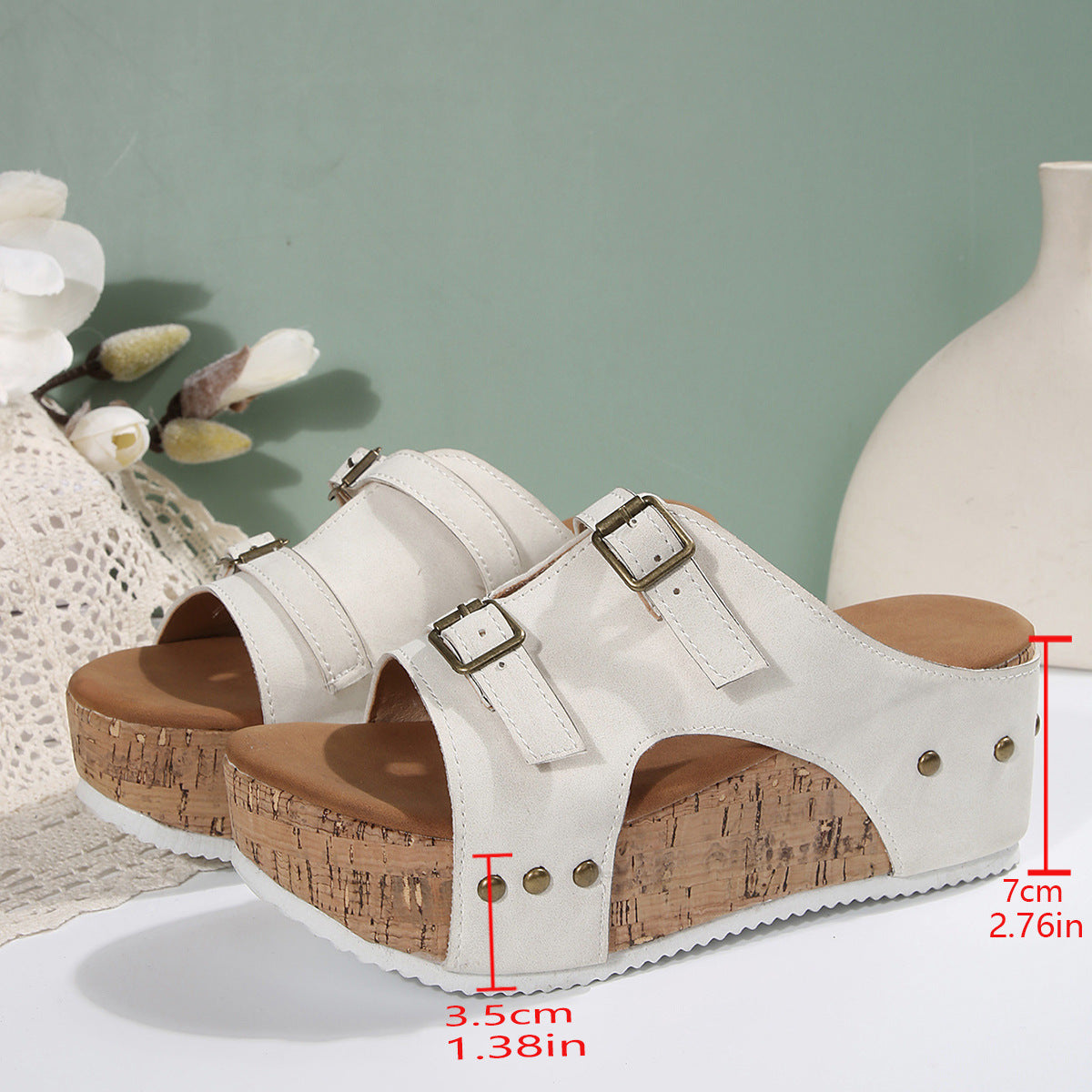 Sandales Compensées Femme – Style Plage Tendance