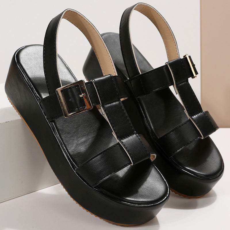 Sandales Plage Tendance à Plateforme pour Femmes