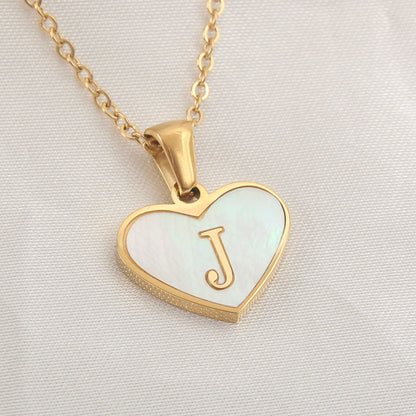 🎁 Collier Personnalisé avec Lettre en Cœur pour Femme (100% off)