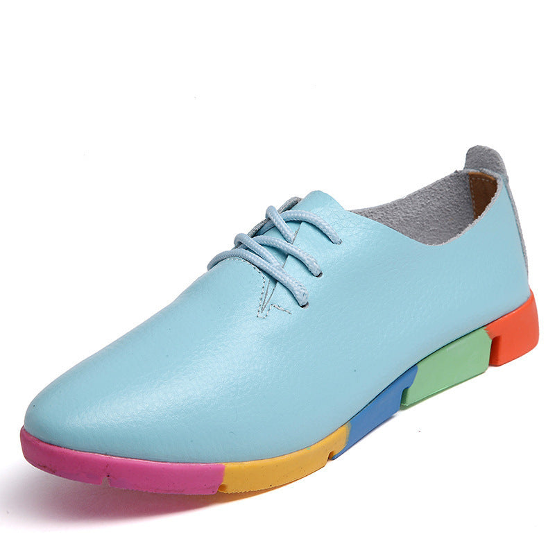 Chaussures blanches décontractées pour femmes, style infirmière coréenne.