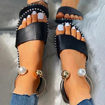Sandales Élégantes à Perles – Chic et Confort au Quotidien