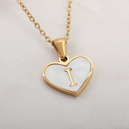 🎁 Collier Personnalisé avec Lettre en Cœur pour Femme (100% off)