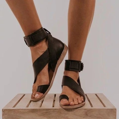 Sandales plates romaines pour femmes