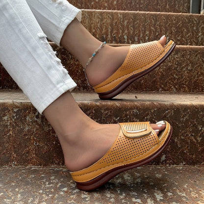 Sandales d'Été Femme – Design Aéré avec Scratch et Semelle Plateforme