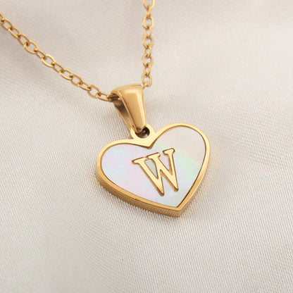 🎁 Collier Personnalisé avec Lettre en Cœur pour Femme (100% off)