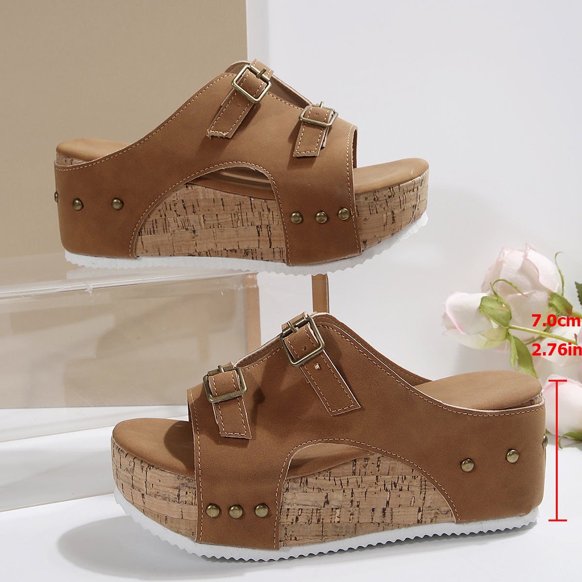 Sandales Compensées Femme – Style Plage Tendance