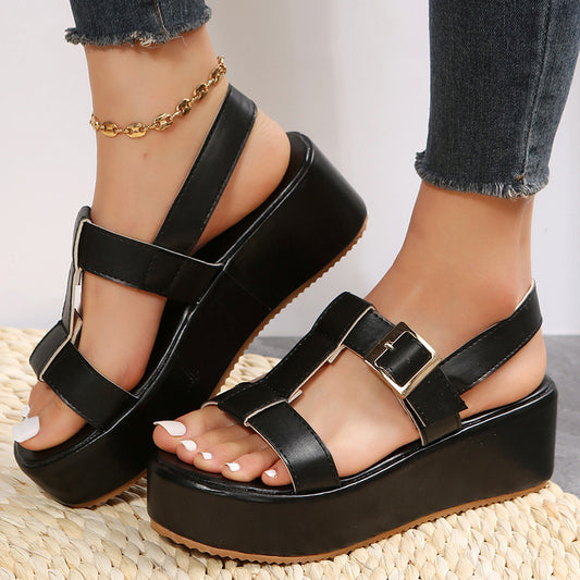 Sandales Plage Tendance à Plateforme pour Femmes