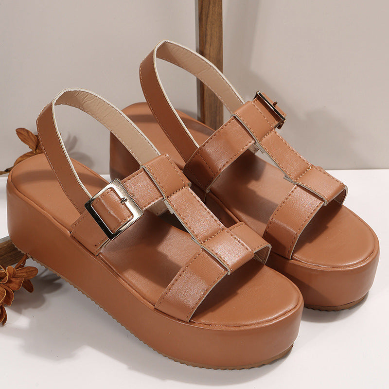 Sandales Plage Tendance à Plateforme pour Femmes