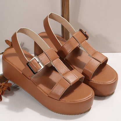 Sandales Plage Tendance à Plateforme pour Femmes