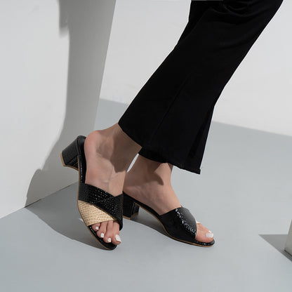 Sandales d'été femme à talons hauts, style polyvalent