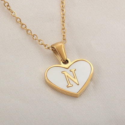 🎁 Collier Personnalisé avec Lettre en Cœur pour Femme (100% off)