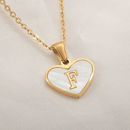 🎁 Collier Personnalisé avec Lettre en Cœur pour Femme (100% off)